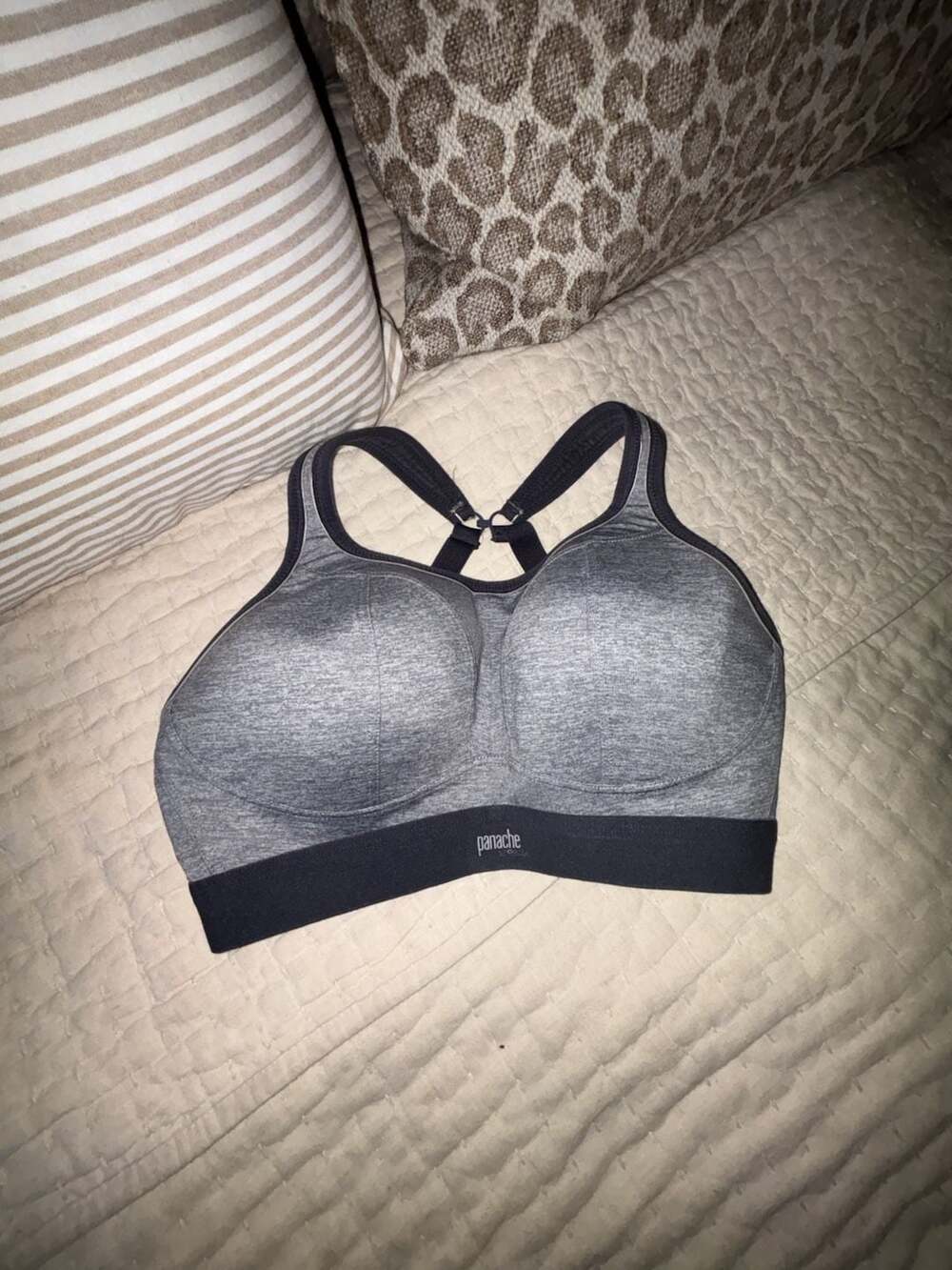 Panache Boundless Non-Wired Sports Bra 7341B Charcoal Marl